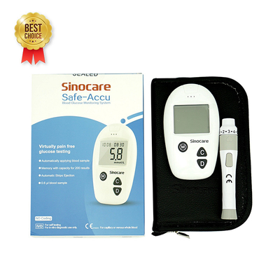 بررسی روزانه خانه بیمارستان صفحه نمایش دیجیتال LCD گلوکز سنج خون 0.6μl