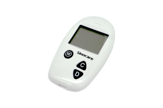 بررسی روزانه خانه بیمارستان صفحه نمایش دیجیتال LCD گلوکز سنج خون 0.6μl