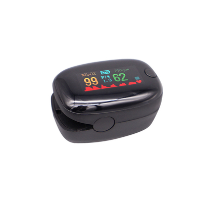 ایزو اکسیژن سنج خون انگشتی خانگی پالس اکسی متر پزشکی چهار رنگ OLED 0.96 اینچ