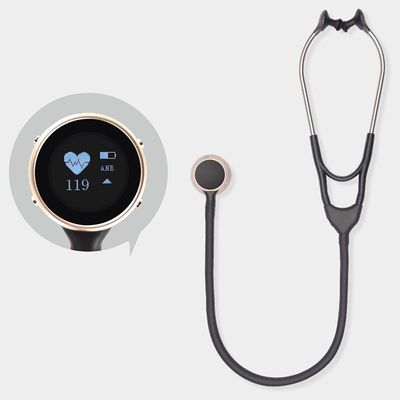 استتوسکوپ دیجیتال استنلس استیل Heart Ecg تک سر طبی حرفه ای